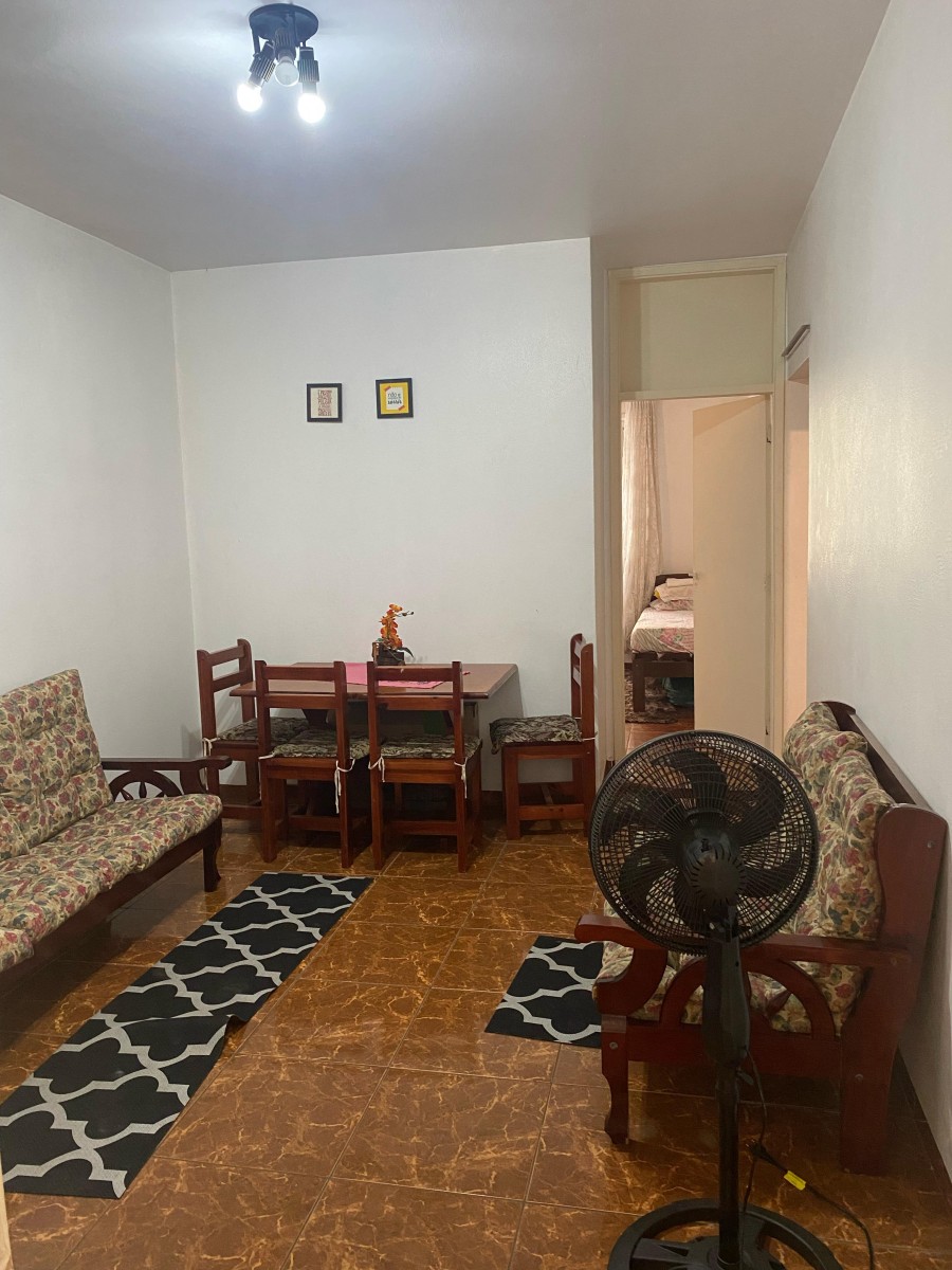 Apartamento Para Alugar com 1 Dormitório, Garagem,  a Meia Quadra da Praia do Gonzaguinha- São Vicente/SP