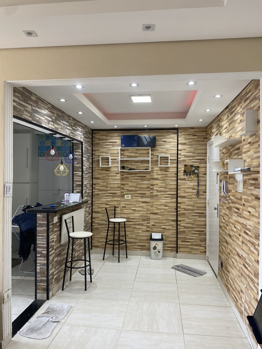 Apartamento à Venda com 1 Dormitório,  com  Garagem, no Bairro da Boa Vista, São Vicente, SP