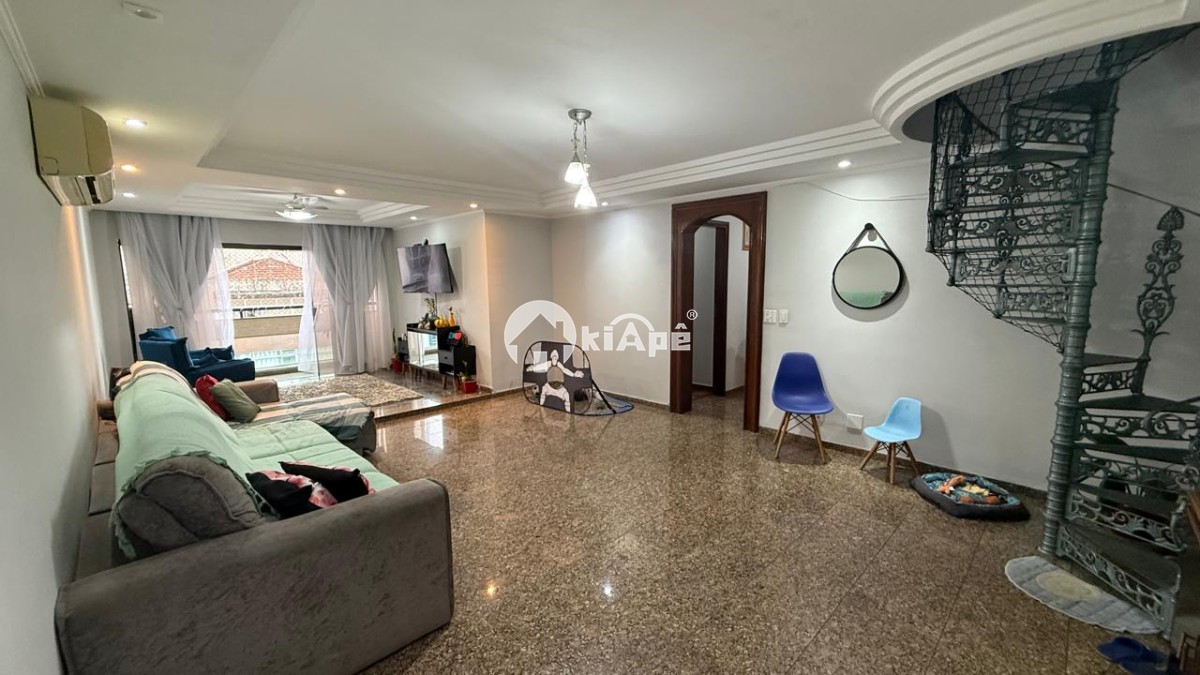 Apartamento Cobertura Duplex à Venda em São Vicente – 4 Quartos, Piscina Privativa, 3 Vagas, Centro
