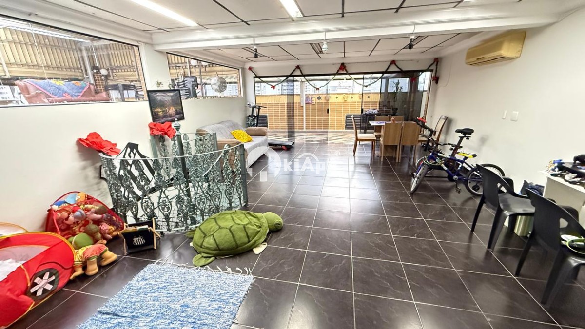 Apartamento Cobertura Duplex à Venda em São Vicente – 4 Quartos, Piscina Privativa, 3 Vagas, Centro