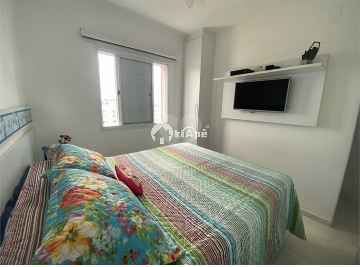 Apartamento à Venda Gonzaguinha São Vicente  2 Dorms  Varanda Vista Mar - Lazer Completo - Centro São Vicente