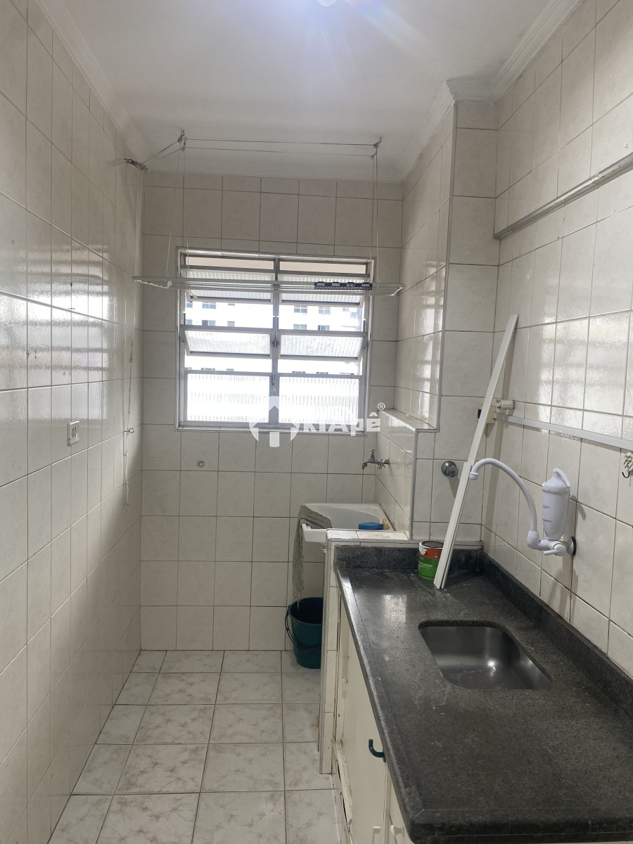 Apartamento à Venda – 1 Dormitório, Garagem, Vista Parcial para o Mar – Gonzaguinha, São Vicente-SP