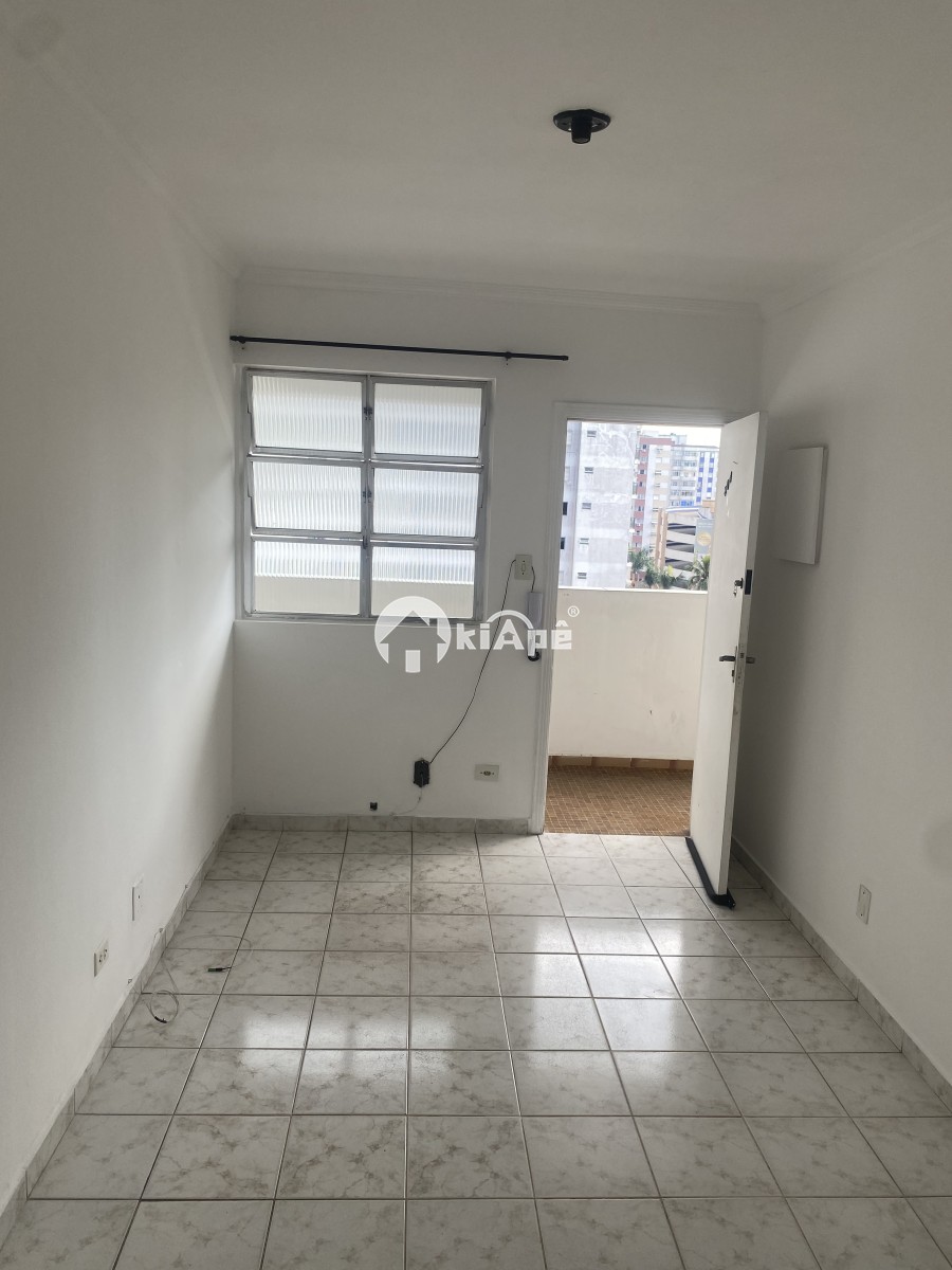 Apartamento à Venda – 1 Dormitório, Garagem, Vista Parcial para o Mar – Gonzaguinha, São Vicente-SP