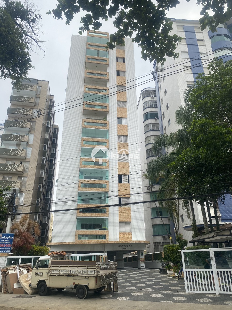 Apartamento com 1 Quarto, Garagem, de Frente Para o Mar - São Vicente-SP