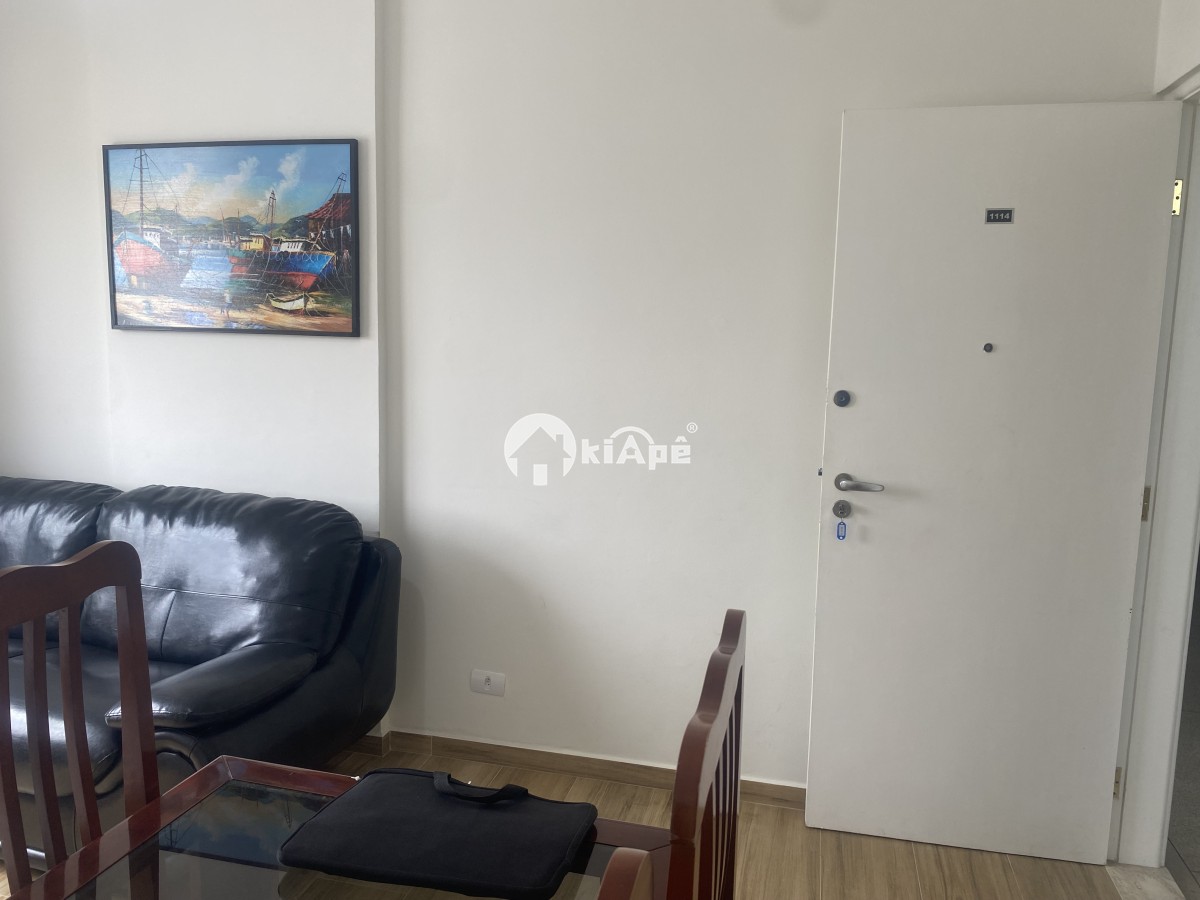 Apartamento com 1 Quarto, Garagem, de Frente Para o Mar - São Vicente-SP