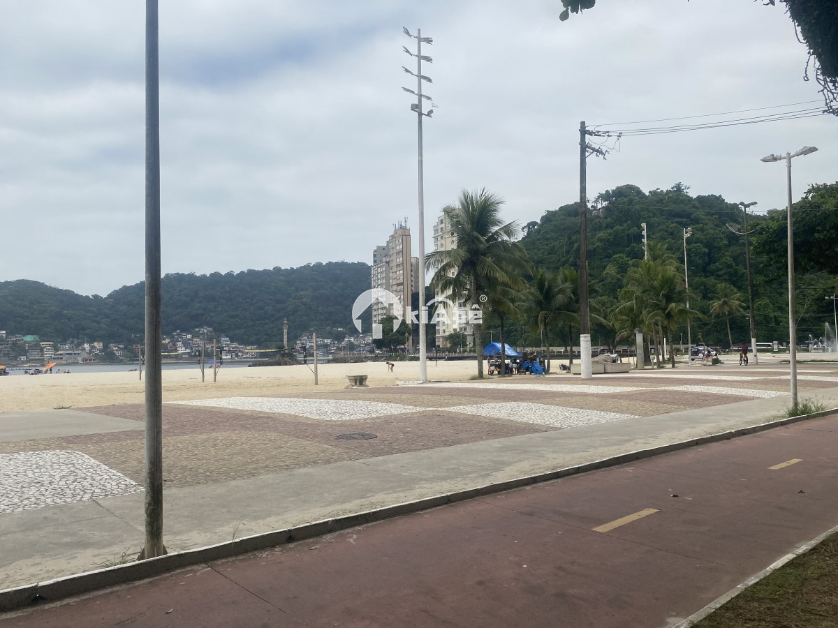 Apartamento com 1 Quarto, Garagem, de Frente Para o Mar - São Vicente-SP