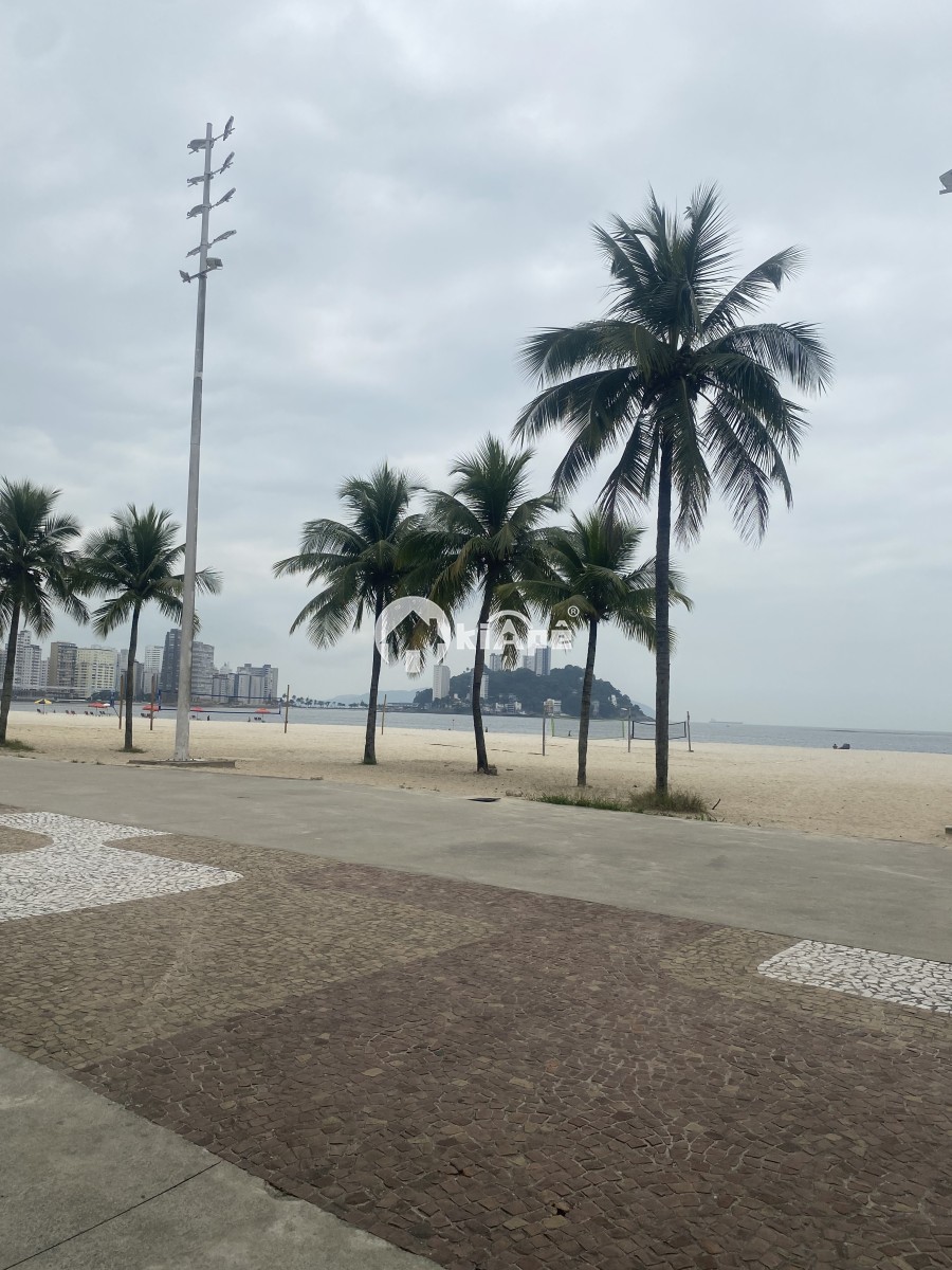 Apartamento com 1 Quarto, Garagem, de Frente Para o Mar - São Vicente-SP