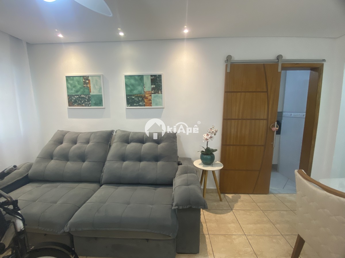 Apartamento Mobiliado à Venda no Centro de São Vicente-SP | 1 Quarto | Garagem | Próximo ao Brisamar a uma Quadra do Mar