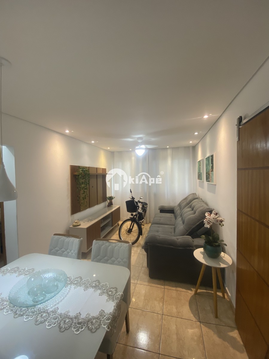 Apartamento Mobiliado à Venda no Centro de São Vicente-SP | 1 Quarto | Garagem | Próximo ao Brisamar a uma Quadra do Mar