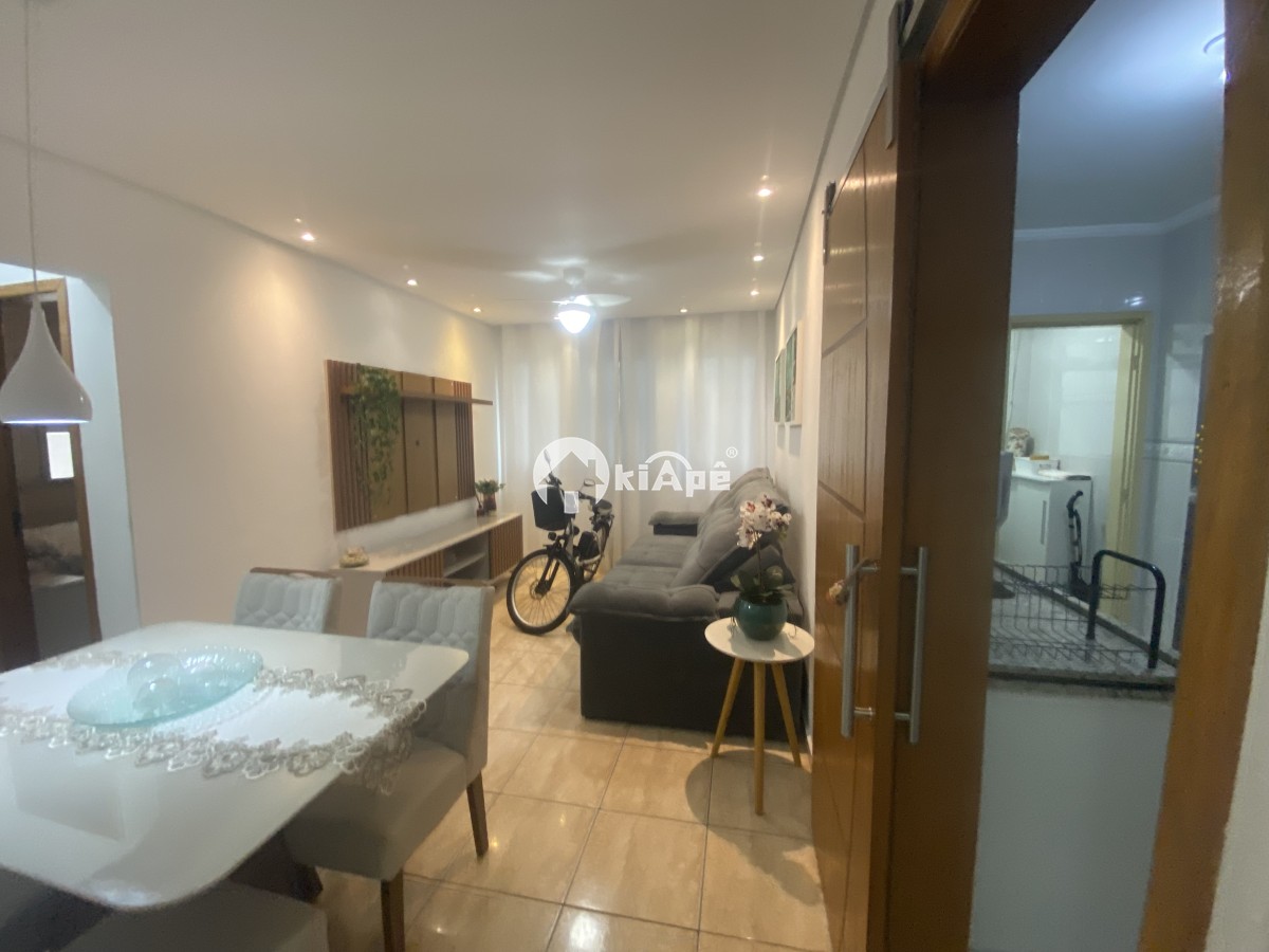 Apartamento Mobiliado à Venda no Centro de São Vicente-SP | 1 Quarto | Garagem | Próximo ao Brisamar a uma Quadra do Mar