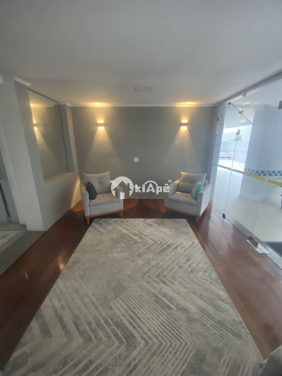 Apartamento Mobiliado à Venda no Centro de São Vicente-SP | 1 Quarto | Garagem | Próximo ao Brisamar a uma Quadra do Mar