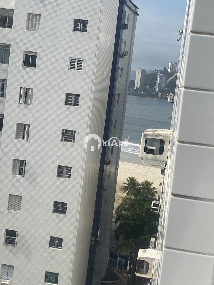 Apartamento à Venda de Frente para o Mar em São Vicente-SP | 1 Quarto | Garagem Garantida | Praia do Gonzaguinha