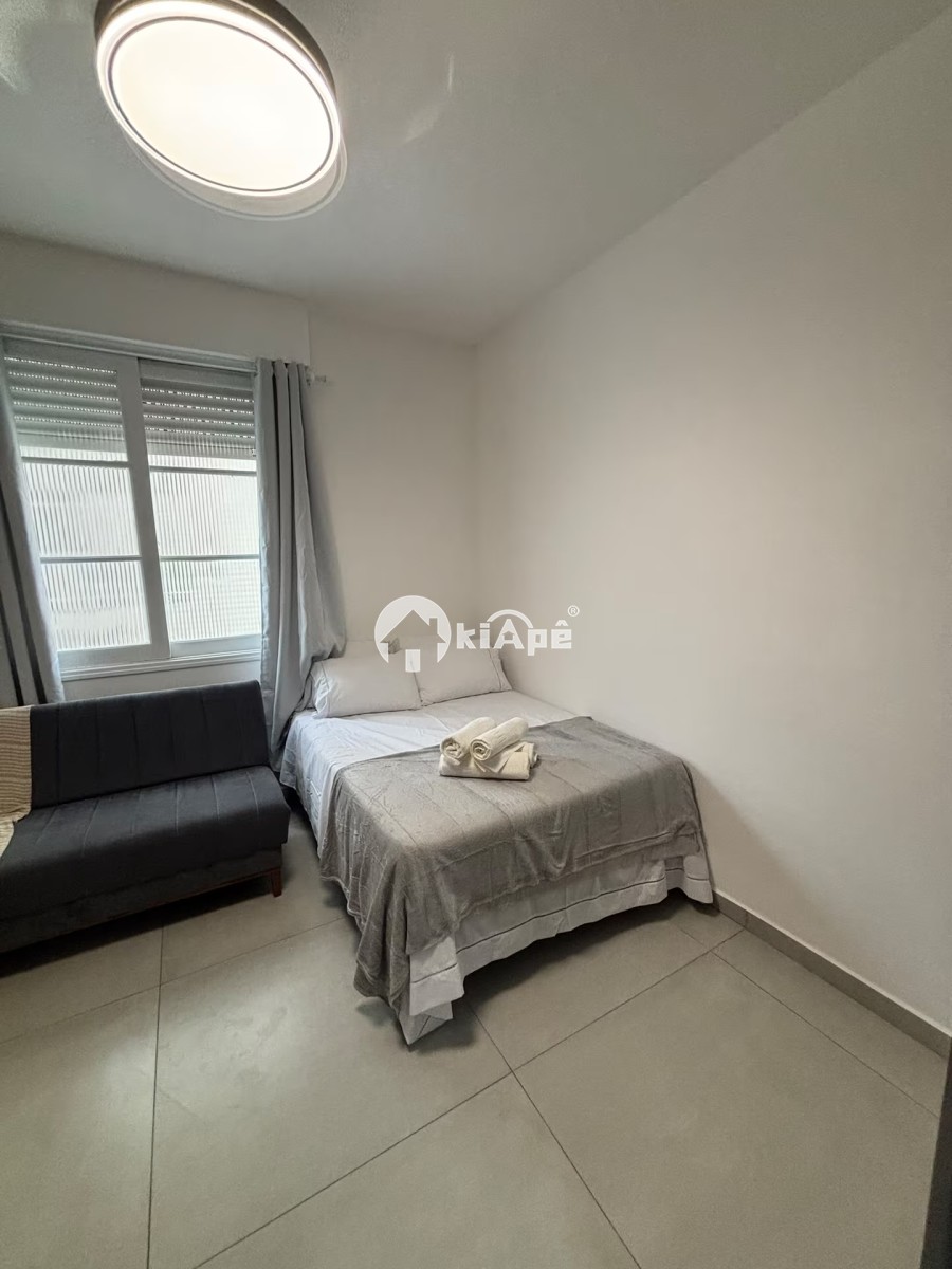 APARTAMENTO KITNET FRENTE MAR À VENDA NO ITARARÉ – SÃO VICENTE | TOTALMENTE REFORMADO E MOBILIADO | PRONTO PARA MORAR