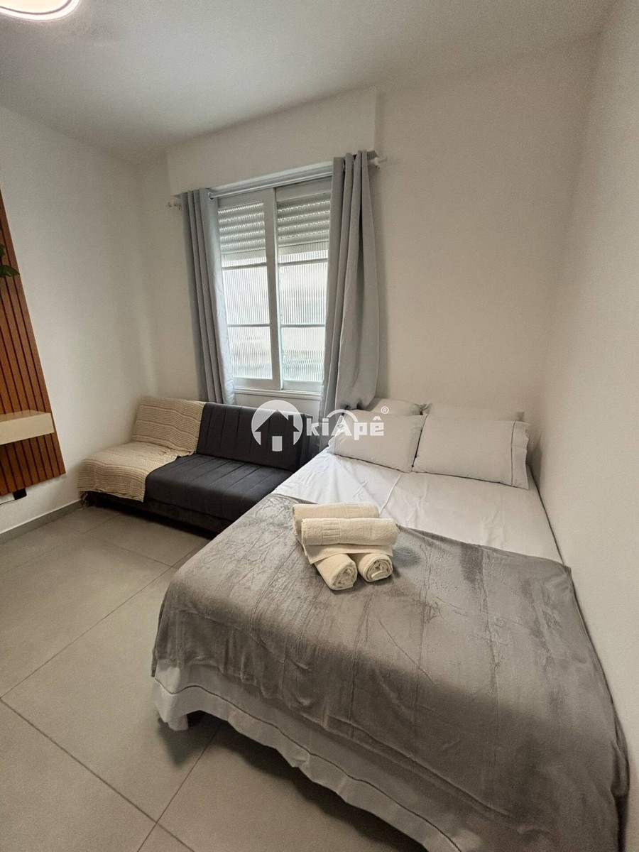 APARTAMENTO KITNET FRENTE MAR À VENDA NO ITARARÉ – SÃO VICENTE | TOTALMENTE REFORMADO E MOBILIADO | PRONTO PARA MORAR
