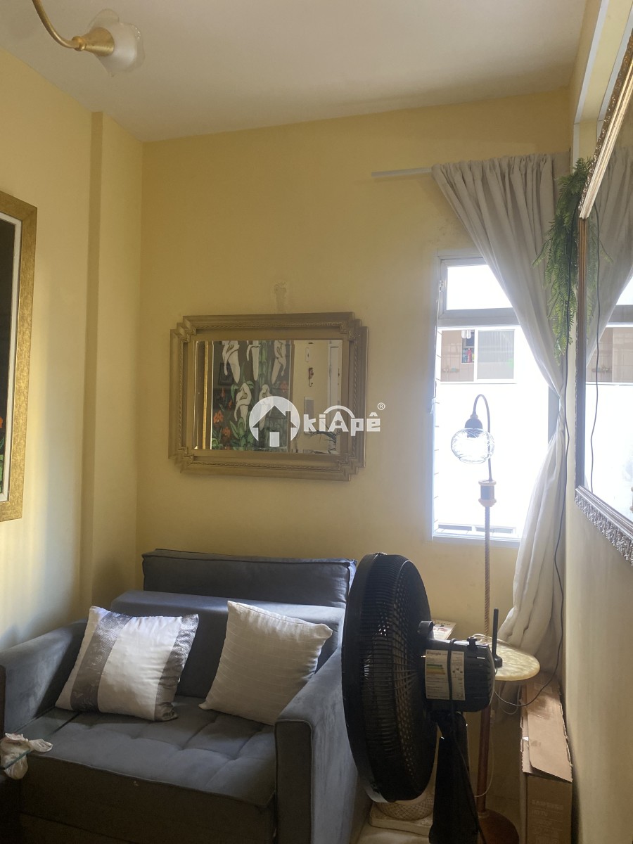 Apartamento à Venda Tipo Sala Living no Gonzaguinha, 1 Quadra da Praia | Em Frente ao Shopping Brisamar | São Vicente-SP